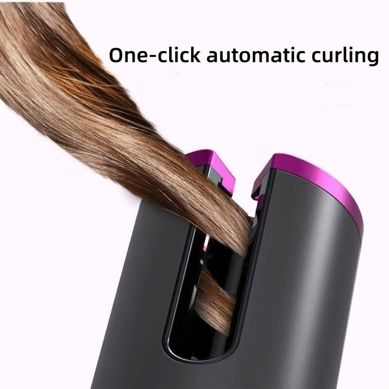 Portable Cordless Hair Curler - USB Rechargeable Curling Iron