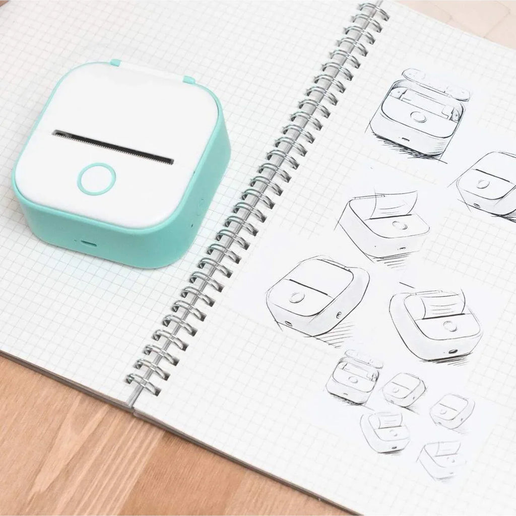 Portable Mini Printer - Wireless Pocket Printer for Photos & Notes