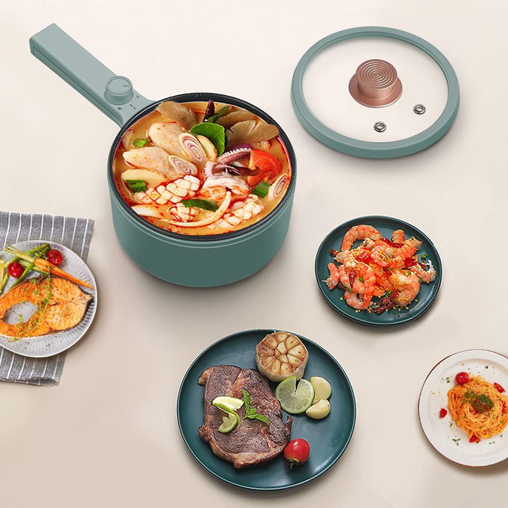 Heated Portable Pot - Electric Mini Food Warmer for Travel & Office