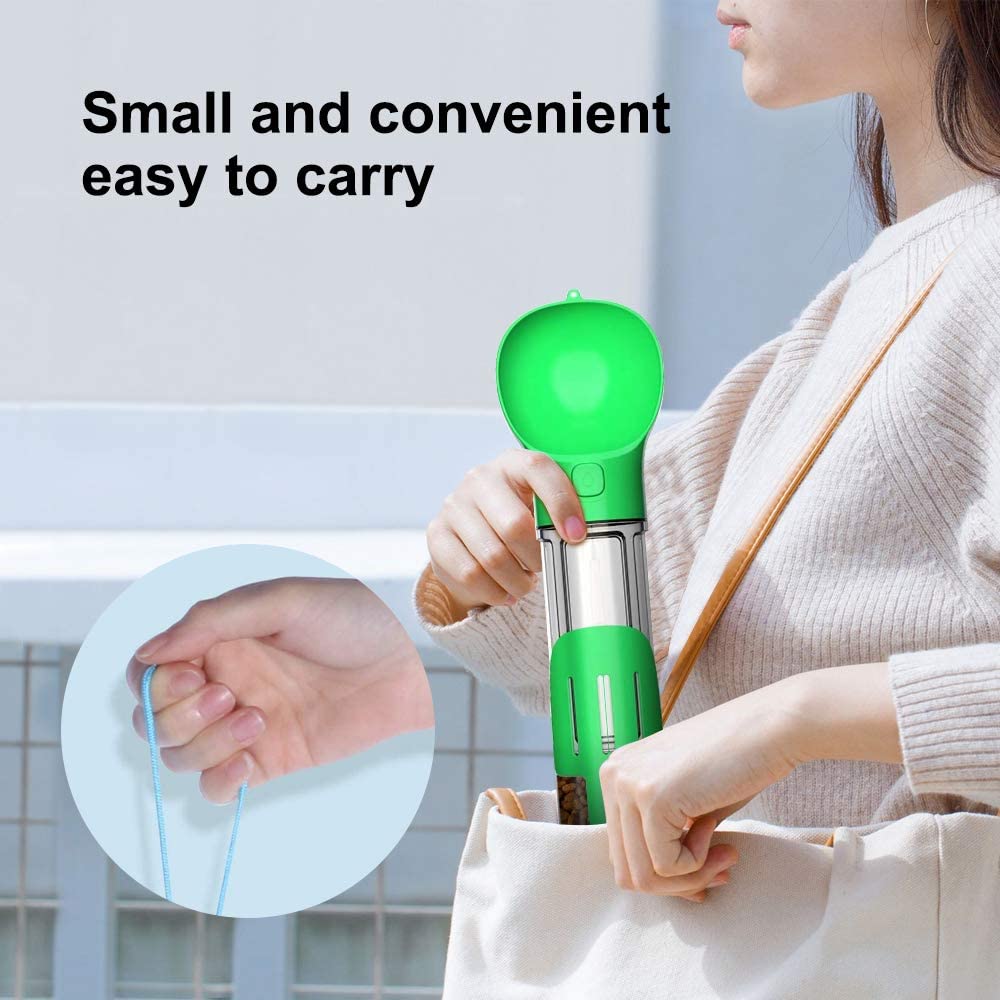 Portable Dog Water Bottle - Leak-Proof Pet Travel Bottle with Bowl