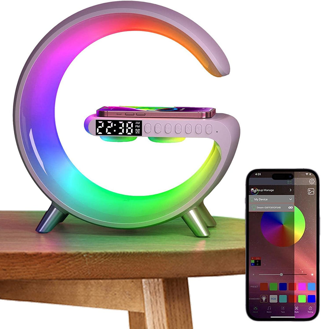 Wireless Charging Lamp - LED Desk Light with Phone Charger