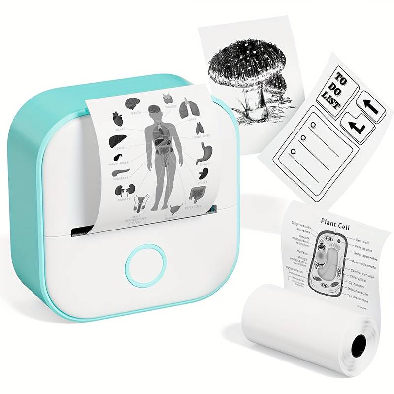 Portable Mini Printer - Wireless Pocket Printer for Photos & Notes