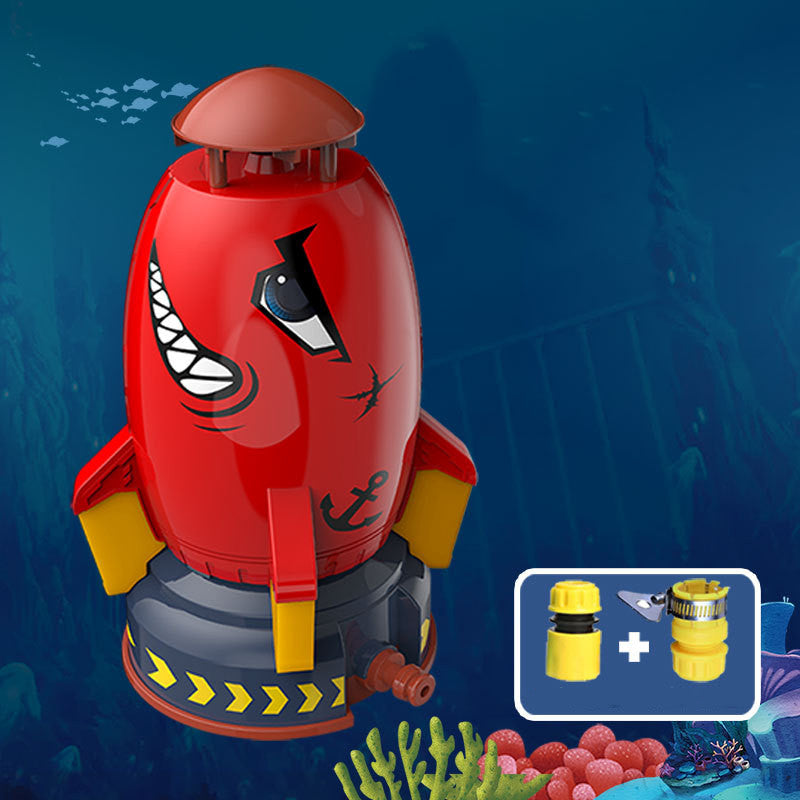 Rocket Sprinkler - Rotating Garden Water Sprinkler Toy