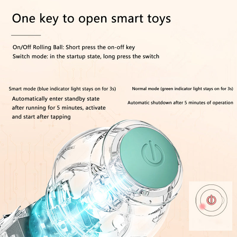 Interactive Cat Ball Toy - Automatic Rolling Smart Pet Toy