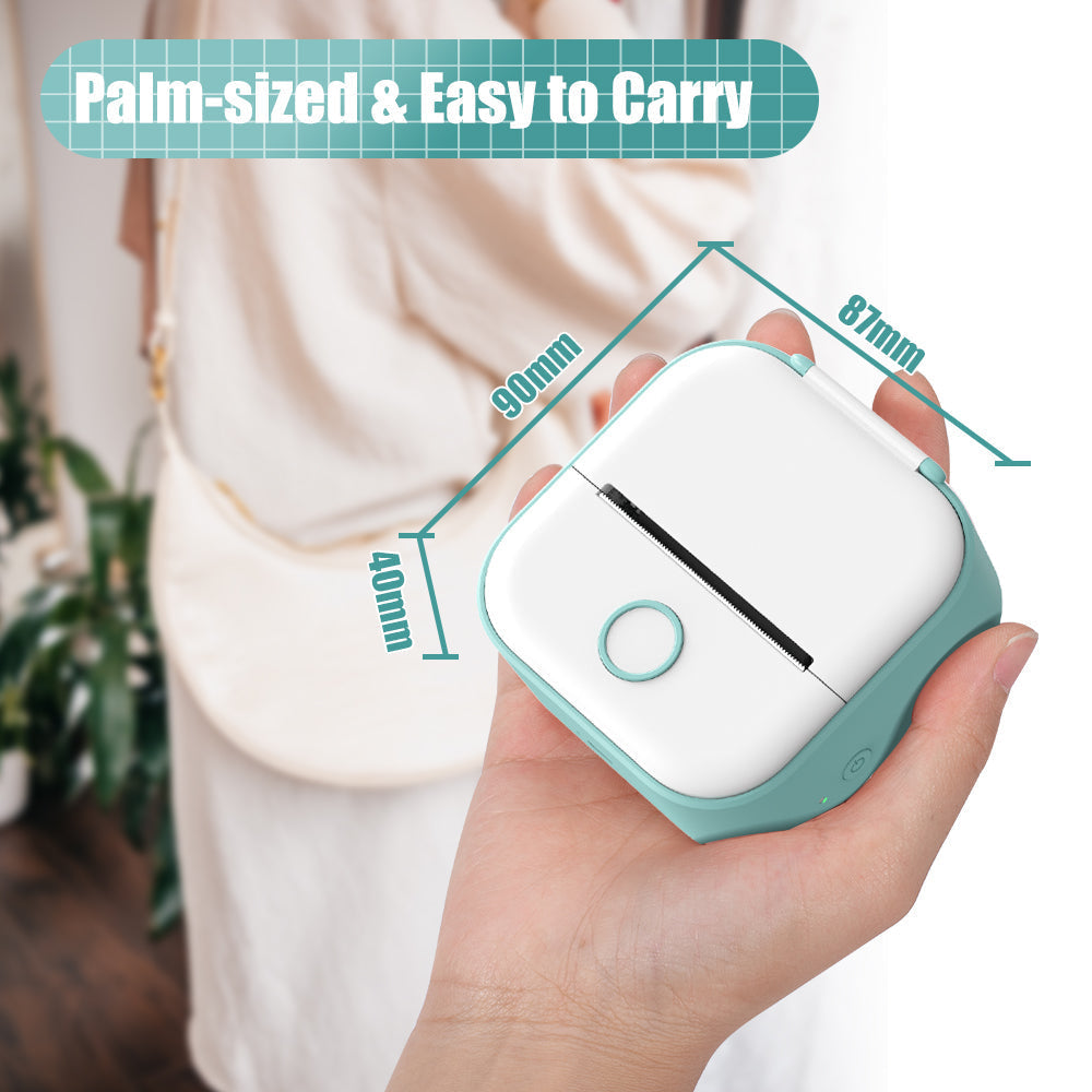 Portable Mini Printer - Wireless Pocket Printer for Photos & Notes