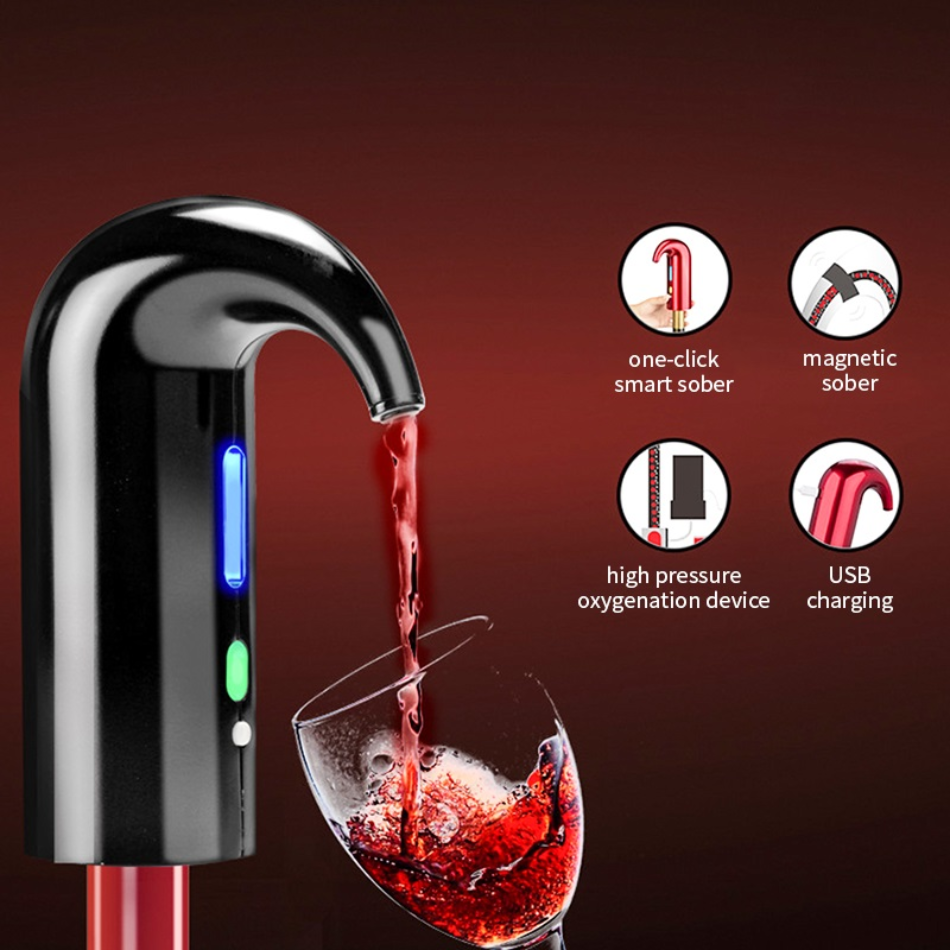 Electric Wine Pump - Automatic Vacuum Wine Preserver & Aerator