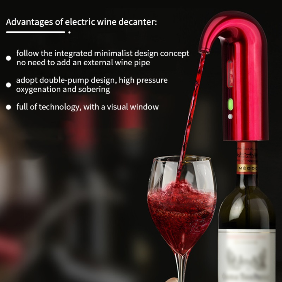Electric Wine Pump - Automatic Vacuum Wine Preserver & Aerator