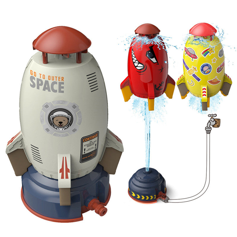 Rocket Sprinkler - Rotating Garden Water Sprinkler Toy