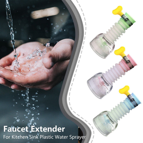 360° Rotating Kitchen Sink Faucet Extender - Flexible Splash Filter