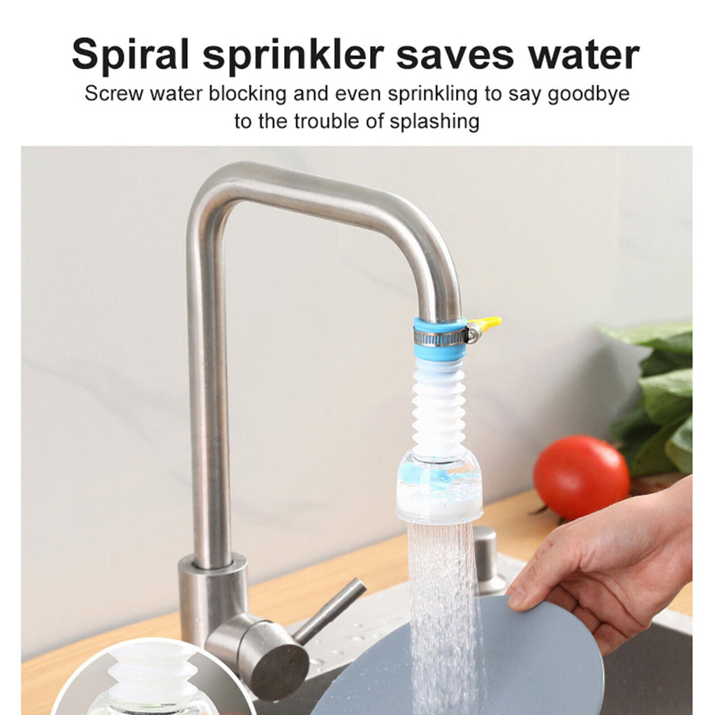 360° Rotating Kitchen Sink Faucet Extender - Flexible Splash Filter